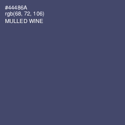#44486A - Mulled Wine Color Image